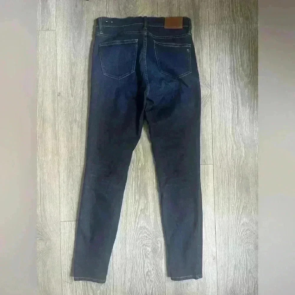 Madewell High Rise Skinny Denim Jeans in a Dark Wash Size 27 - Picture 2 of 7